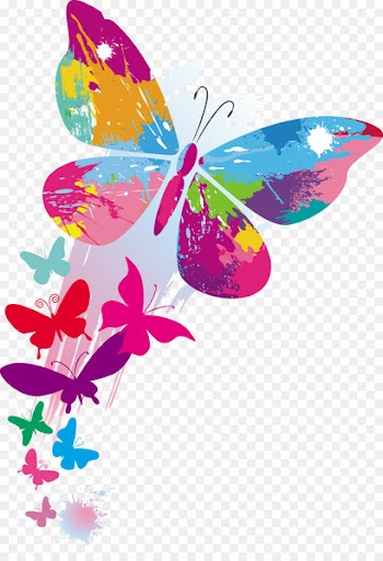 Butterfly Stock illustration Color Clip art - Colorful butterfly patterns 