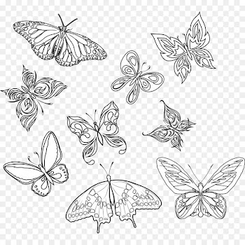 Butterfly Stock photography Butterflies & Insects Tattoo Art - black butterfly 
