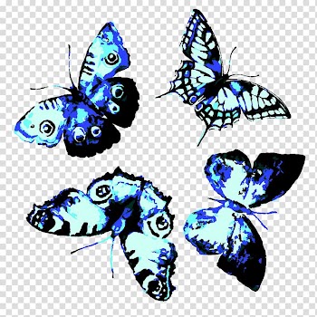 Butterfly Watercolor painting, blue butterfly transparent background PNG clipart