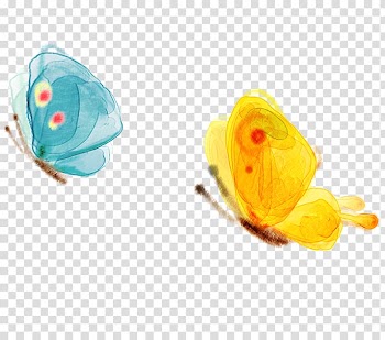 Butterfly Watercolor painting, Dream fresh butterfly decorative pattern transparent background PNG clipart