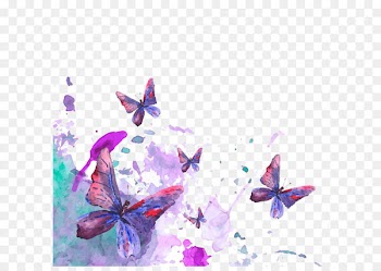 Butterfly Watercolor painting Stock illustration - Color ink butterfly high-definition deduction material 