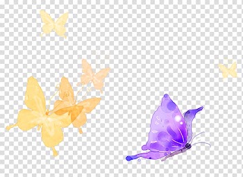 Butterfly Watercolor painting , Watercolor hand-painted watercolor butterfly transparent background PNG clipart