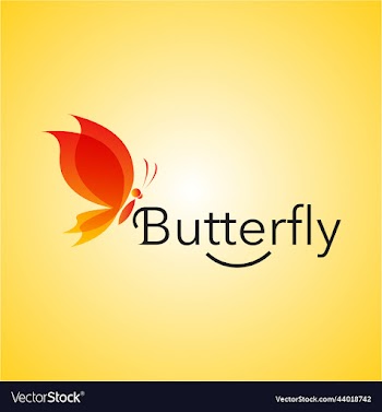 butterfy sketch for beauty spa logo