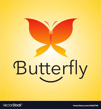 butterfy sketch for beauty spa logo