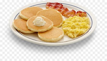 Buttermilk Pancake Bacon Scrambled eggs Ham - scrambled eggs 