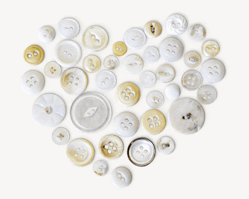 Button Heart collage element, isolated | Free Photo - rawpixel