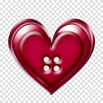 Button , Heart-shaped buttons transparent background PNG clipart