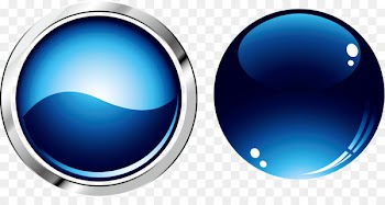Button Icon - Round blue button 