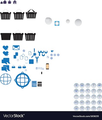 Button-set vector image
