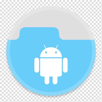 Button UI Custom Folders, Android logo in round white frame transparent background PNG clipart