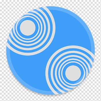 Button UI System Folders and Drives, round blue and white abstract illustration transparent background PNG clipart