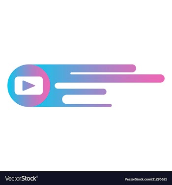 Button video player social media youtube vector image