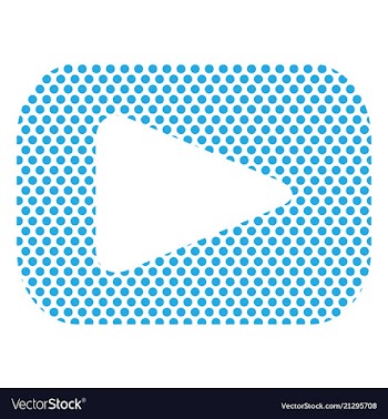 Button video player social media youtube vector image