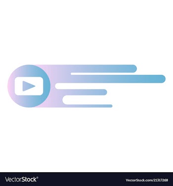 Button video player social media youtube vector image