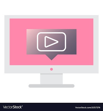 Button video player social media youtube vector image
