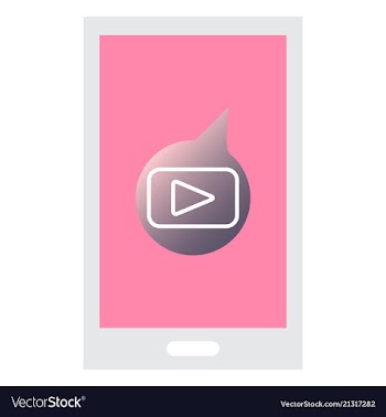 Button video player social media youtube vector image