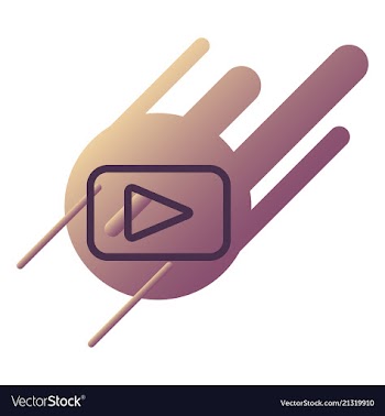 Button video player social media youtube vector image