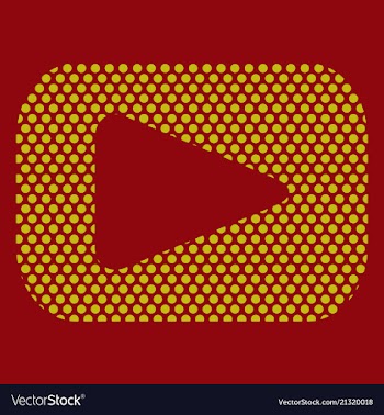 Button video player social media youtube vector image