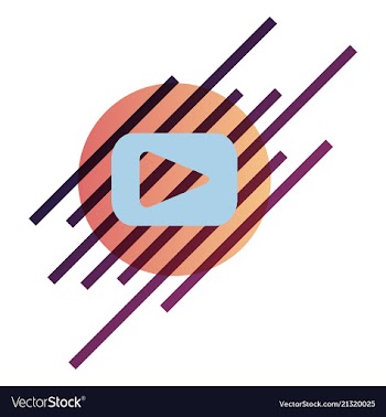 Button video player social media youtube vector image