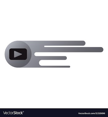 Button video player social media youtube vector image