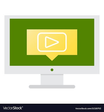 Button video player social media youtube vector image