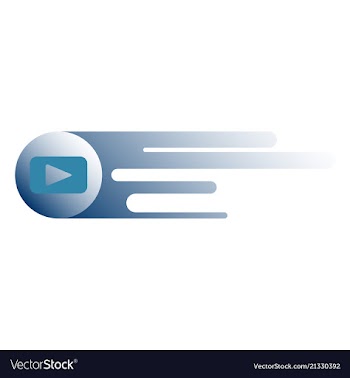 Button video player social media youtube vector image
