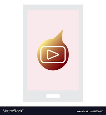 Button video player social media youtube vector image