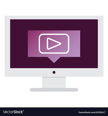 Button video player social media youtube vector image