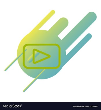 Button video player social media youtube vector image
