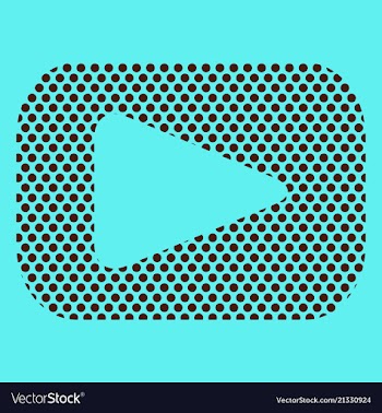 Button video player social media youtube vector image