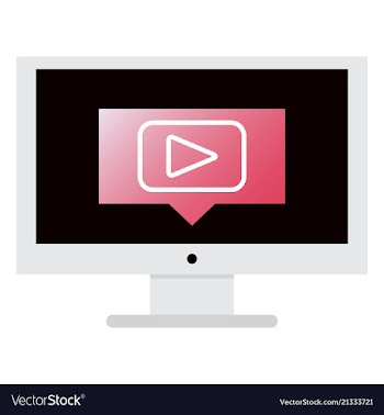 Button video player social media youtube vector image