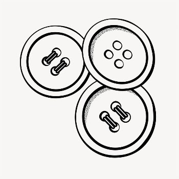 Buttons clipart, vintage hand drawn | Free Vector - rawpixel