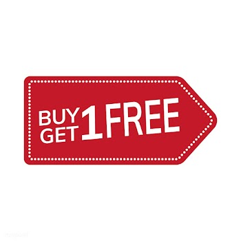 Buy one get one free promotional tag vector | Free stock vector - 471016