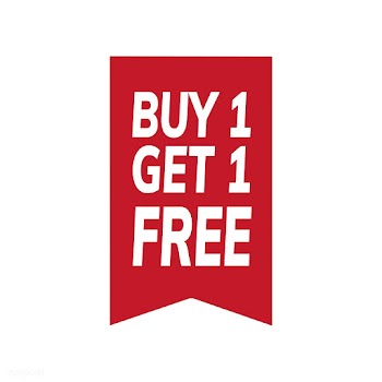 Buy one get one free promotional tag vector | Free stock vector - 471031