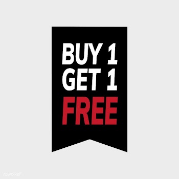 Buy one get one free promotional tag vector | Free stock vector - 471037