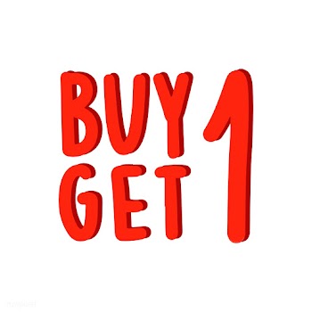 Buy one get one typography vector | Free stock vector - 472389