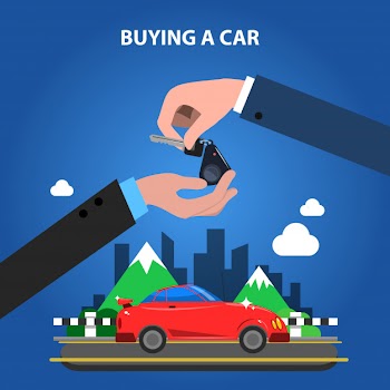 Buying a car concept Free Vector