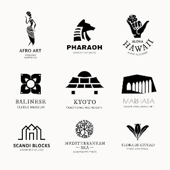 BW logo vector illustration for branding | Free Vector - rawpixel