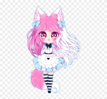 C - Cute Cat Girl Drawing