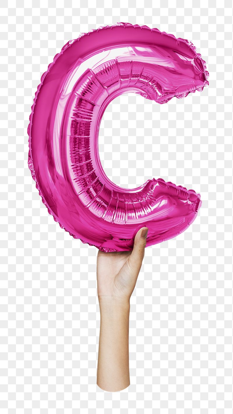 C letter balloon png sticker, | Free PNG - rawpixel