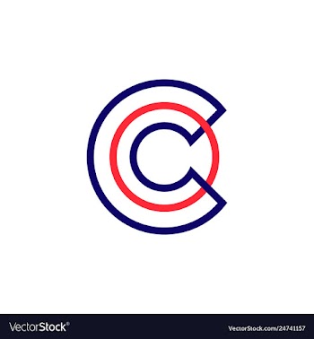 C letter line art outline logo vector image