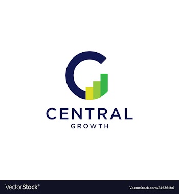 C letter logo chart bar statistic icon vector image