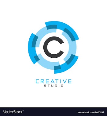 C letter logo icon vector image