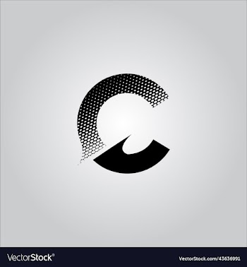 c letter logo with white background