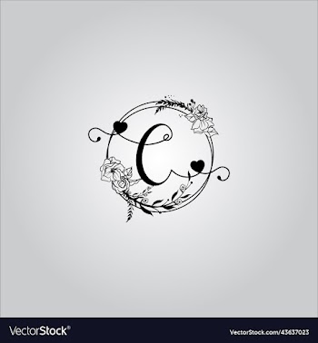 c letter logo with white background