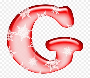 Ꭿϧc ‿✿⁀ Make A Flake, Christmas Frames, Christmas Paper - Christmas Alphabet Letter G .png