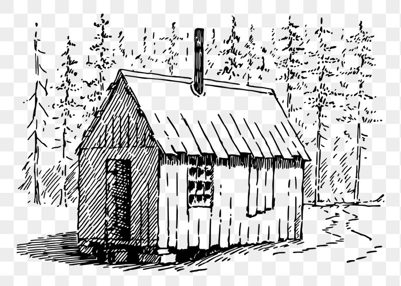 Cabin in forest png sticker | Free PNG - rawpixel