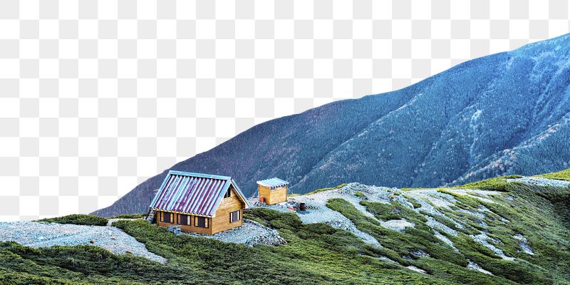 Cabin nature png border, wilderness, | Free PNG - rawpixel