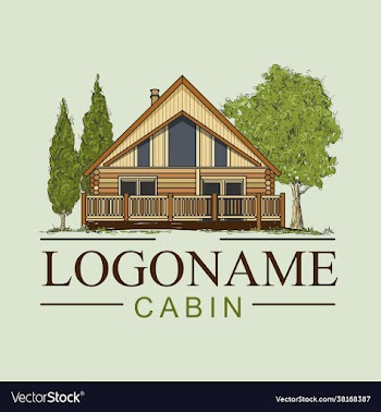 cabin rental logo design