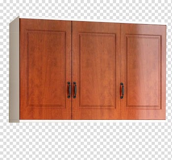 Cabinetry Teak Door, Teak color three door cabinet material transparent background PNG clipart